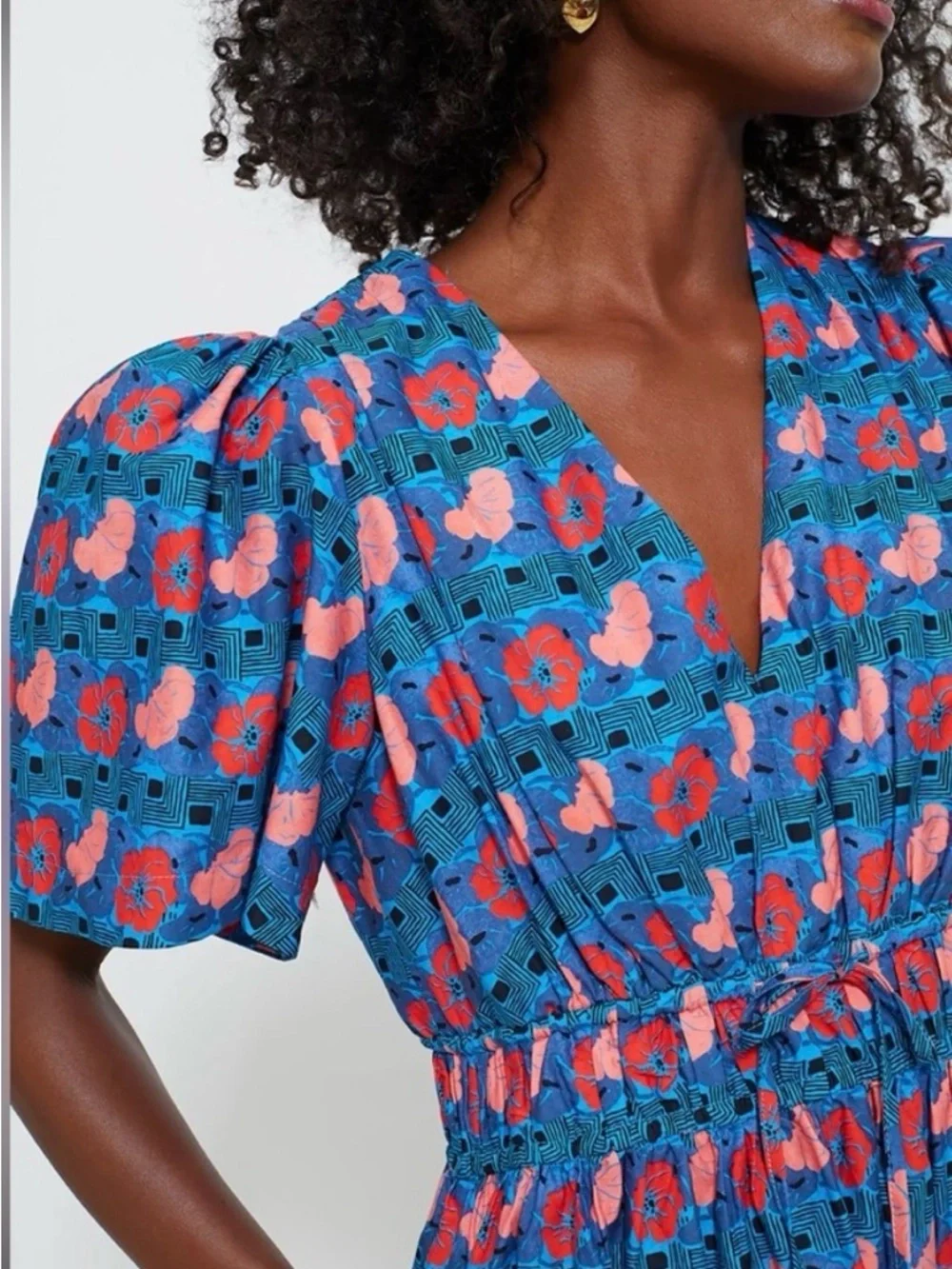 Tuckernuck Retro Floral Mitchell Dress XS - Picture 3 of 10